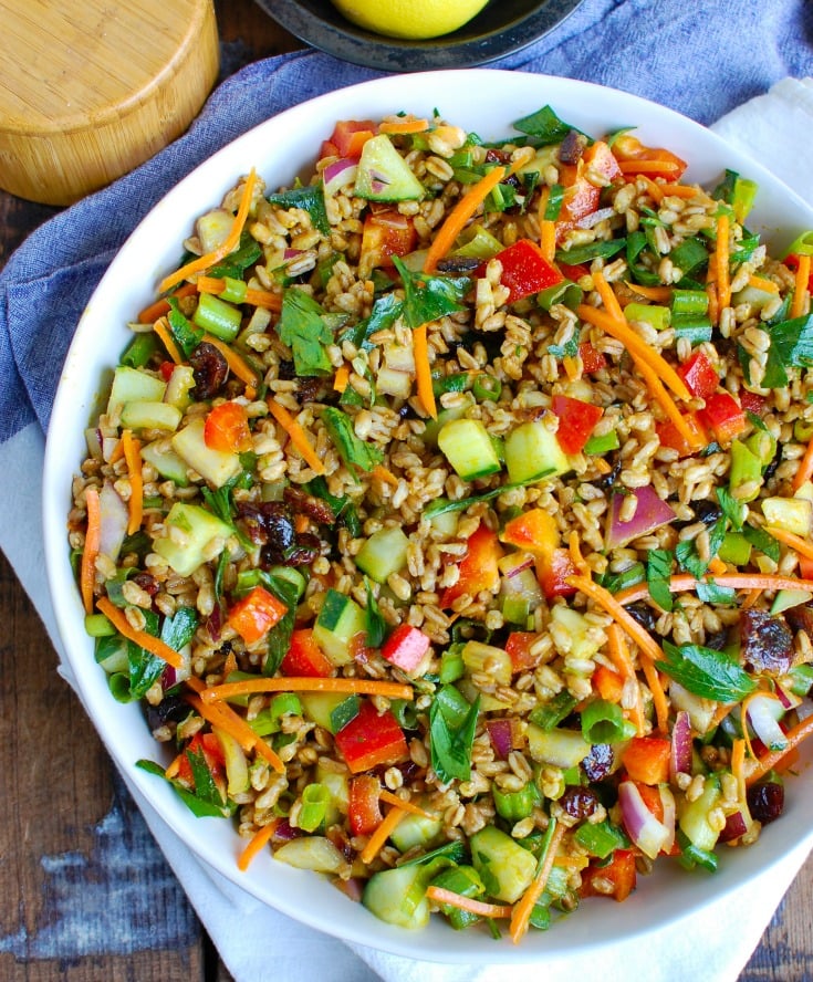 Easy Summer Farro Salad A Cedar Spoon Easy Summer Farro Salad A Cedar Spoon