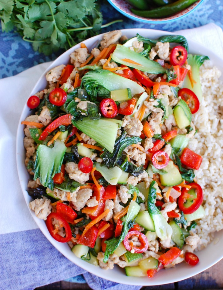 Spicy Thai Basil Chicken StirFry Image 5 A Cedar Spoon