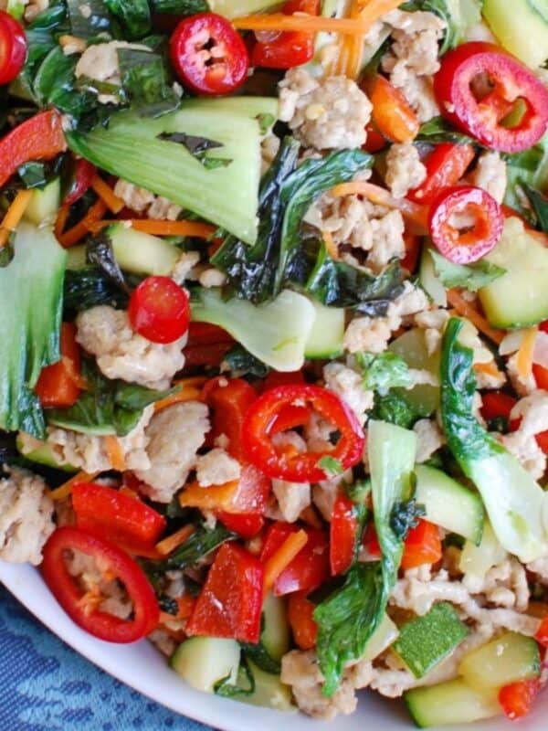 Spicy Thai Basil Chicken Stir-Fry 1200 x 1200