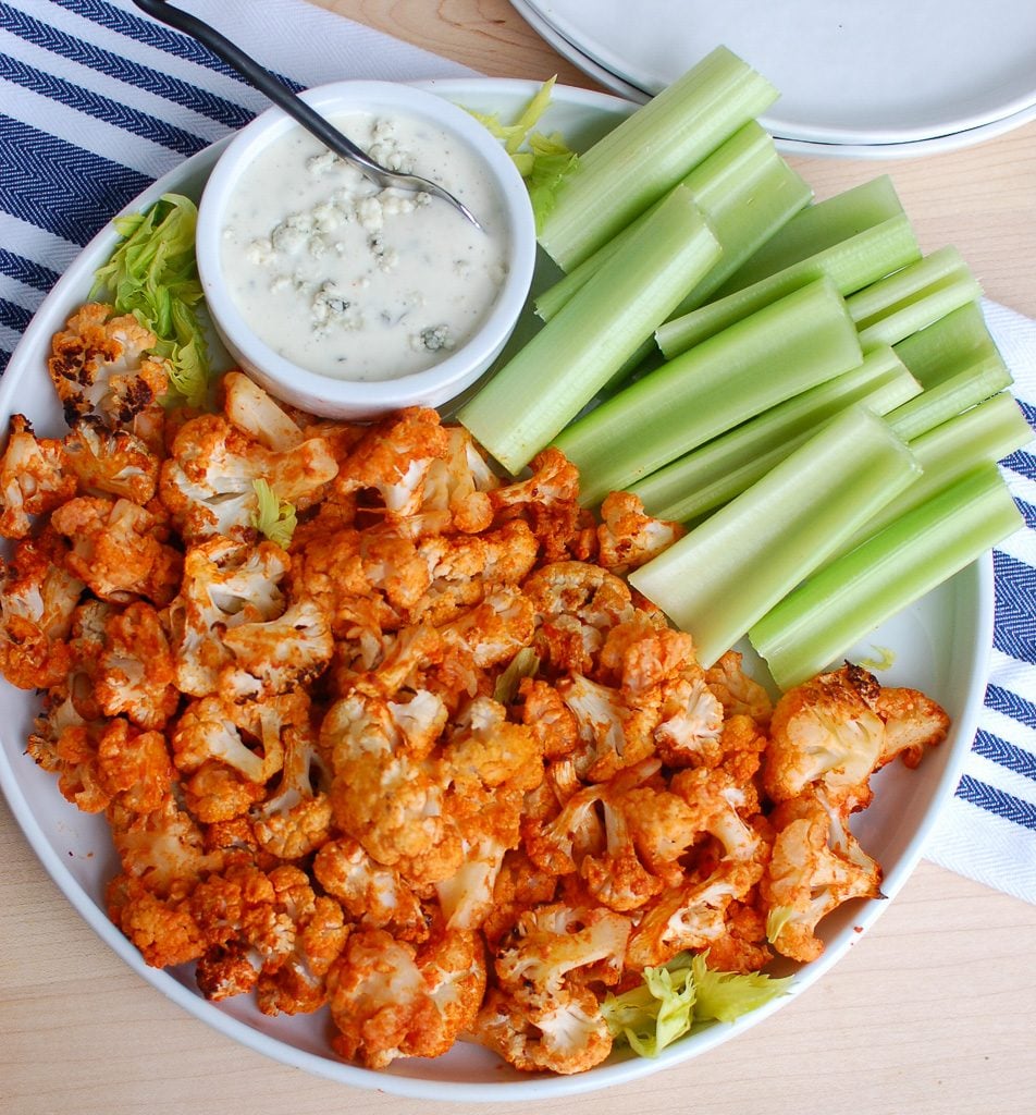 Roasted Buffalo Cauliflower Above