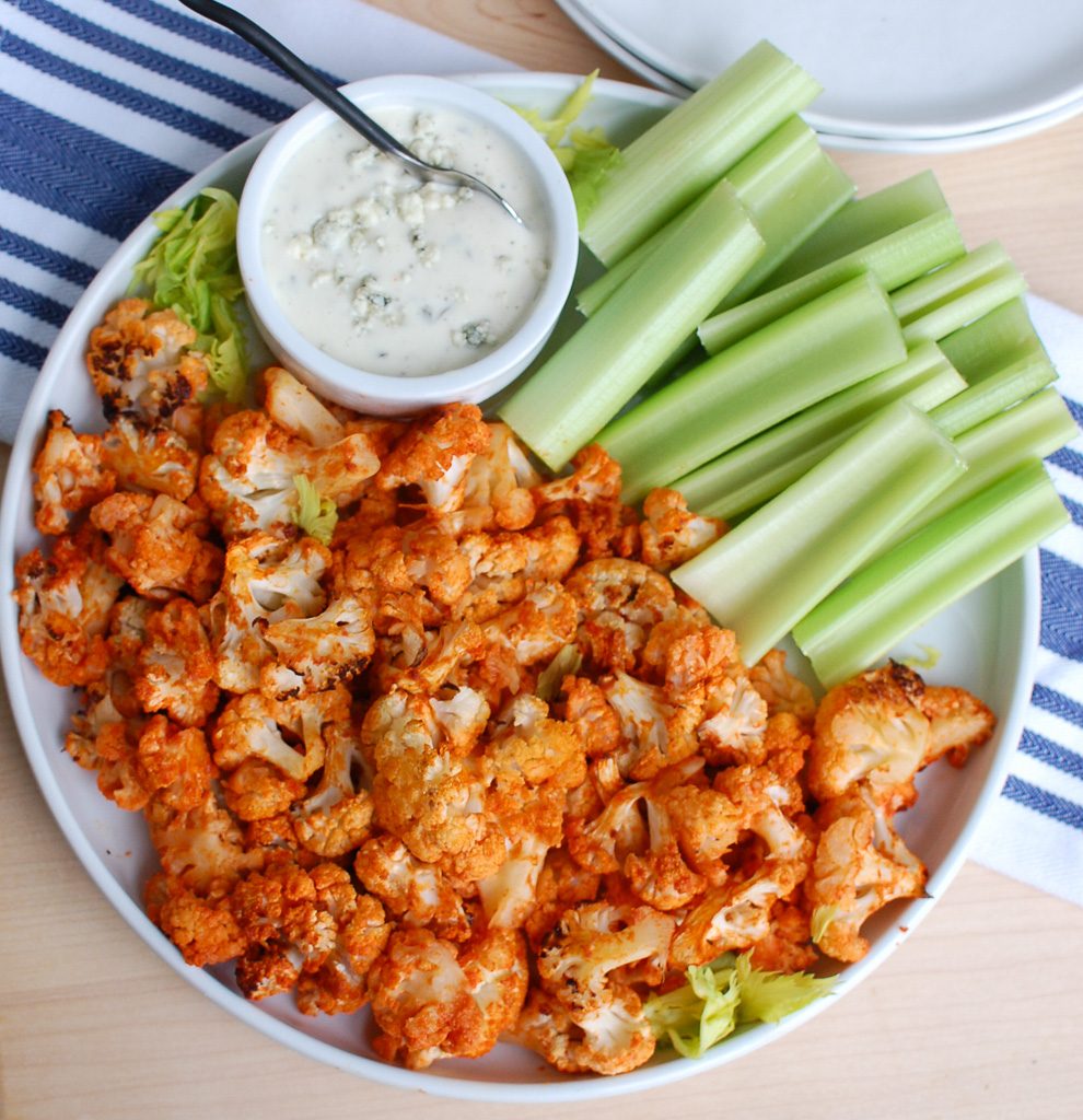 Roasted Buffalo Cauliflower above