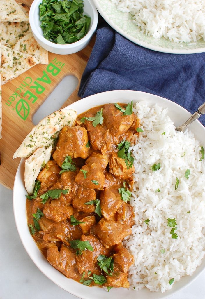 Slow Cooker Butter Chicken Above