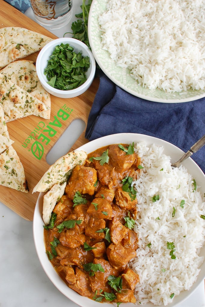 Slow Cooker Butter Chicken with Rice