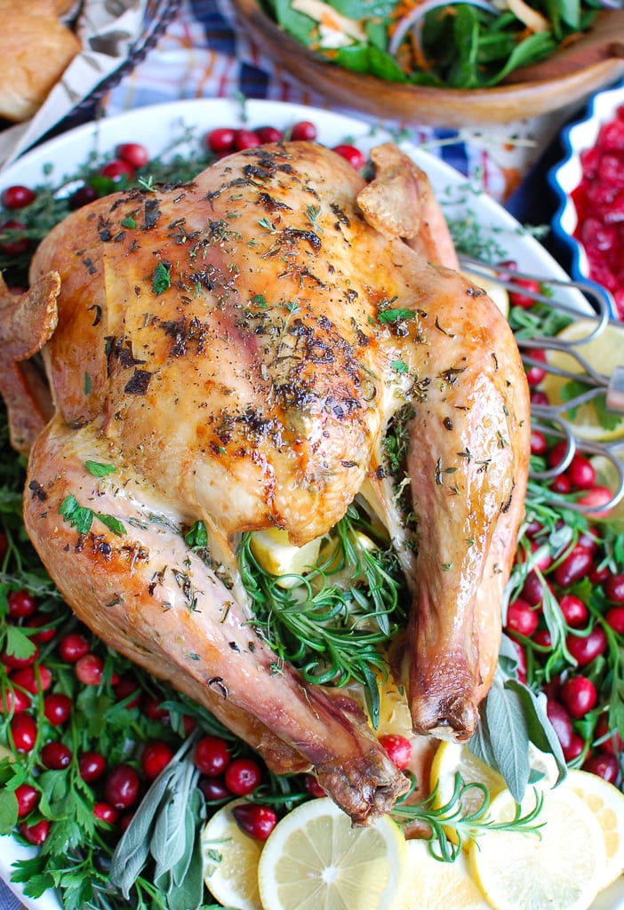 Herb Butter Roasted Turkey Above