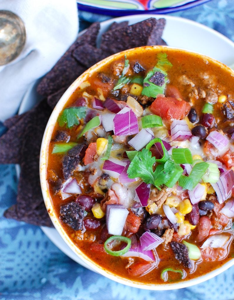 Instant Pot Turkey Chili above