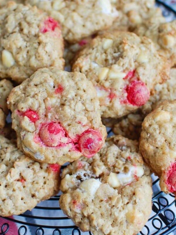 Oatmeal White Chocolate Peppermint Cookies 1200 x 1200