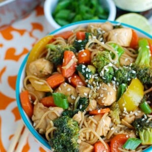 Easy Chicken Ramen Noodle Stir Fry 1200 x 1200