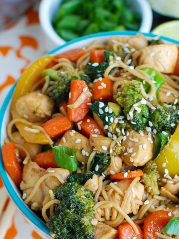 Easy Chicken Ramen Noodle Stir Fry 1200 x 1200