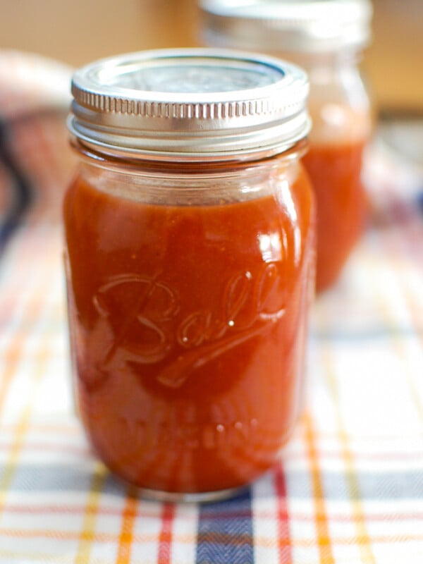 Homemade Barbecue Sauce in Mason Jar