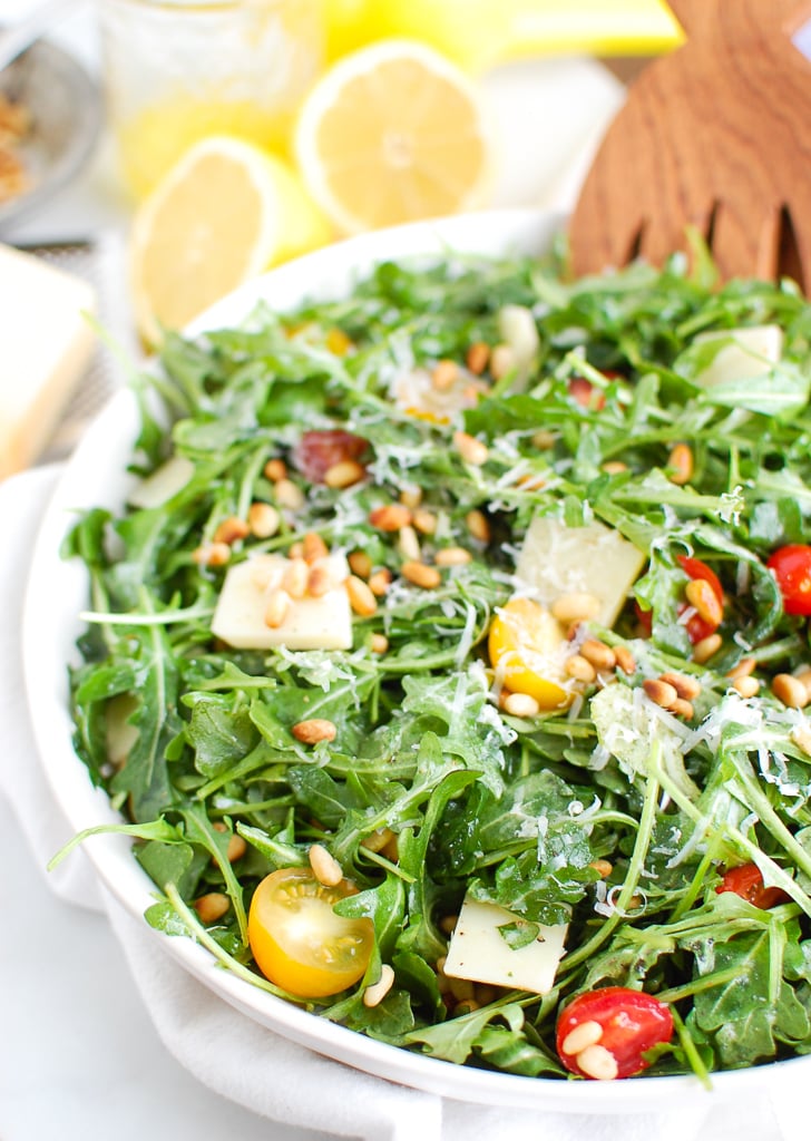 Arugula Salad with Shaved Parmesan, Lemon & Olive Oil