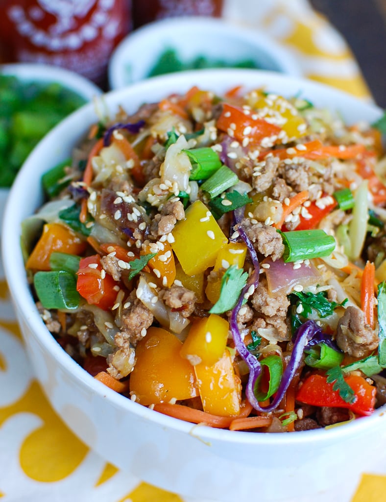 Egg Roll in a Bowl Chopsticks