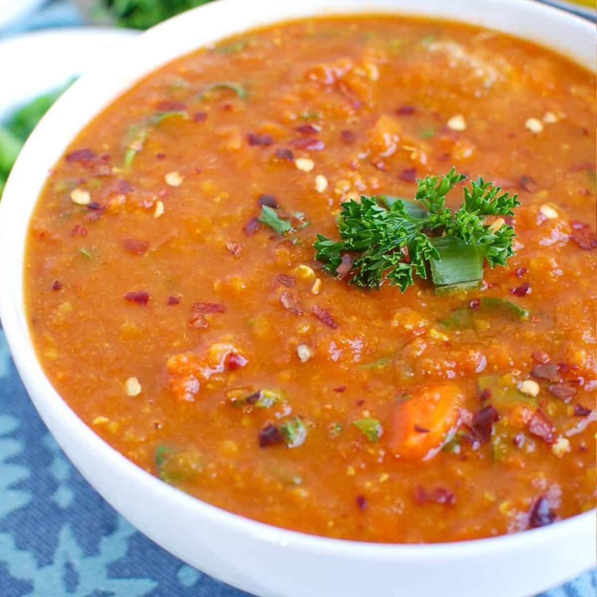 Slow Cooker Lentil Soup