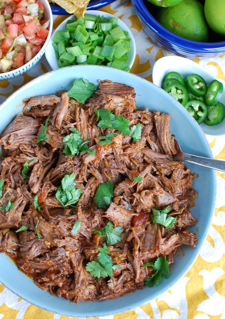 Beef Nachos blue bowl 