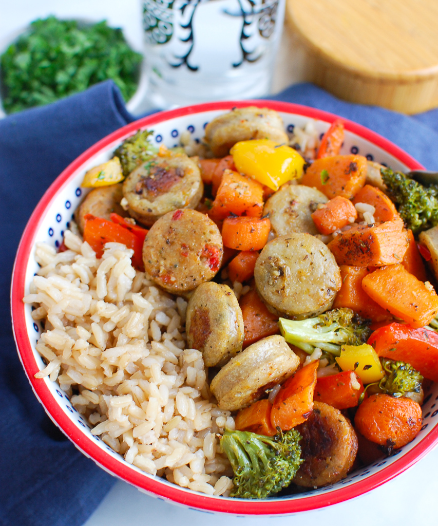 Sheet Pan Chicken Sausage and Vegetables Image 12 A Cedar Spoon