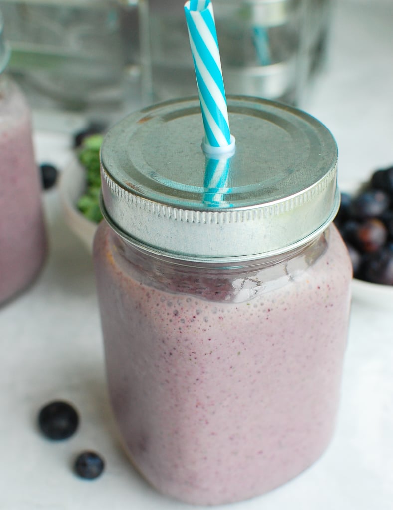 Blueberry Kale Smoothie up close