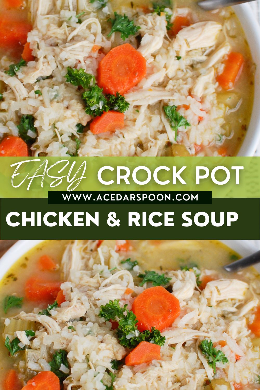 Crock Pot Chicken and Rice Soup –