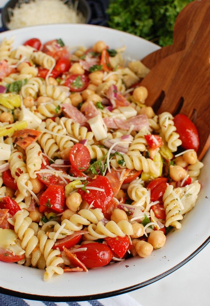Italian Pasta Salad Side View 