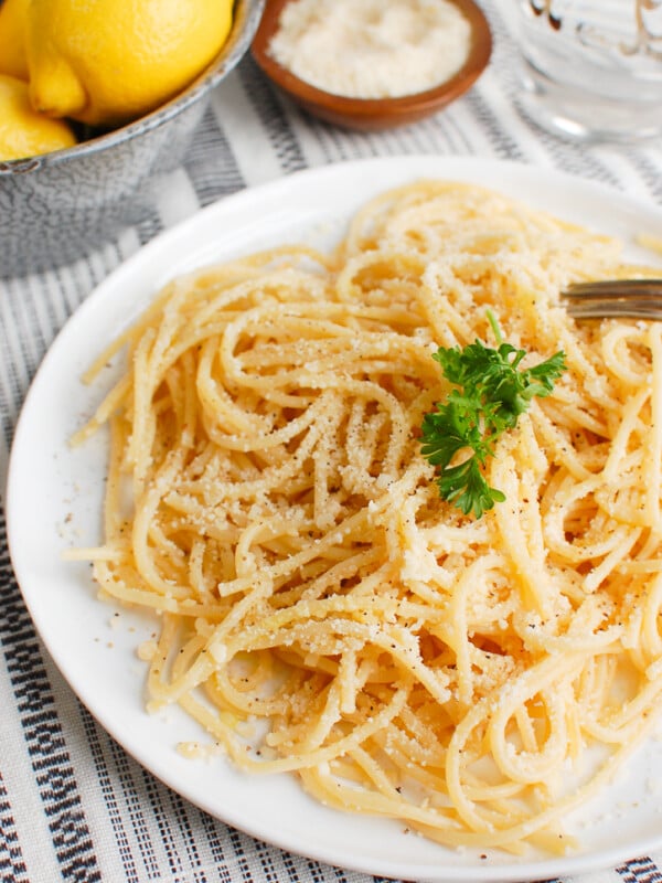 Lemon Pasta with Fork