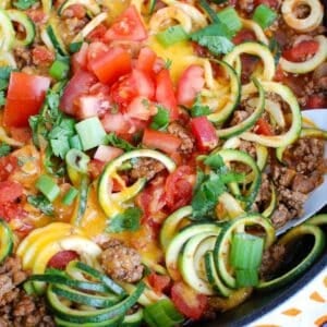 Mexican Zucchini in skillet
