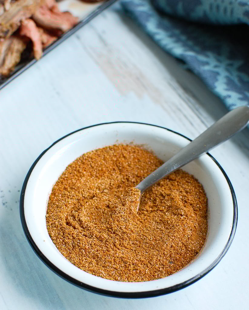 Homemade Shawarma Spice Blend with spoon