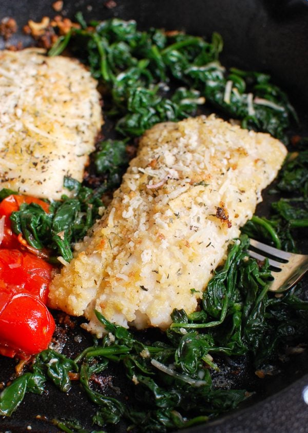 Black Sea Bass Recipe in Cast Iron Skillet