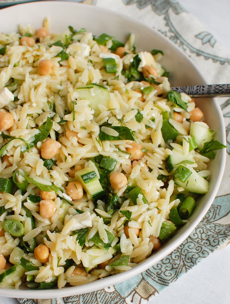 Chickpea Salad Recipe with spoon 