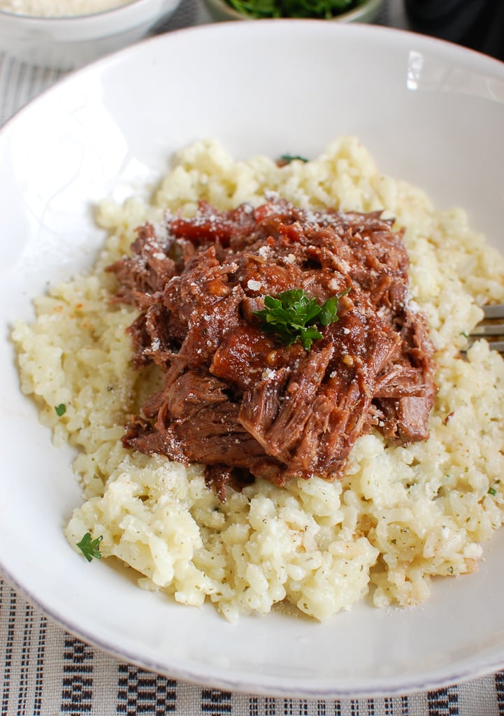 Slow Cooker Italian Short Ribs with parsley