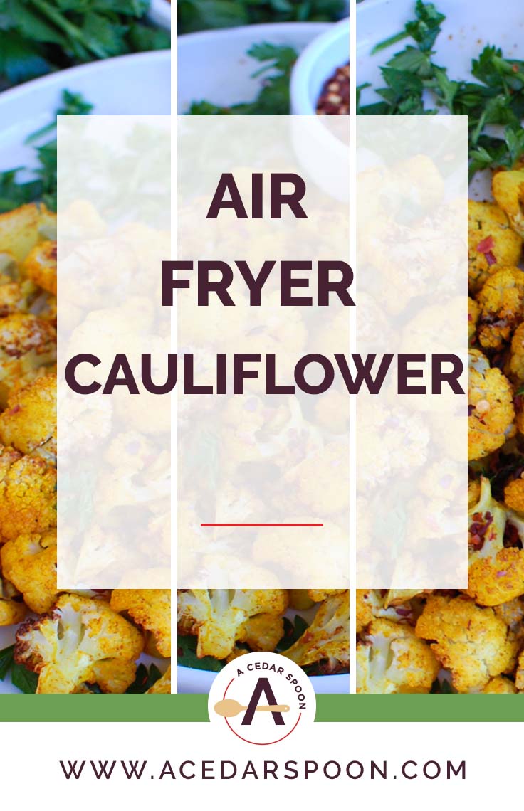 Air Fryer Cauliflower Collage