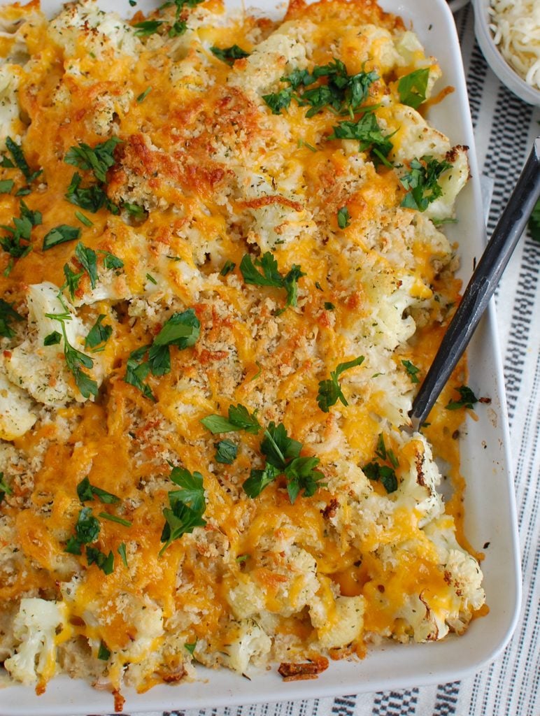 Cauliflower Gratin with cheese 