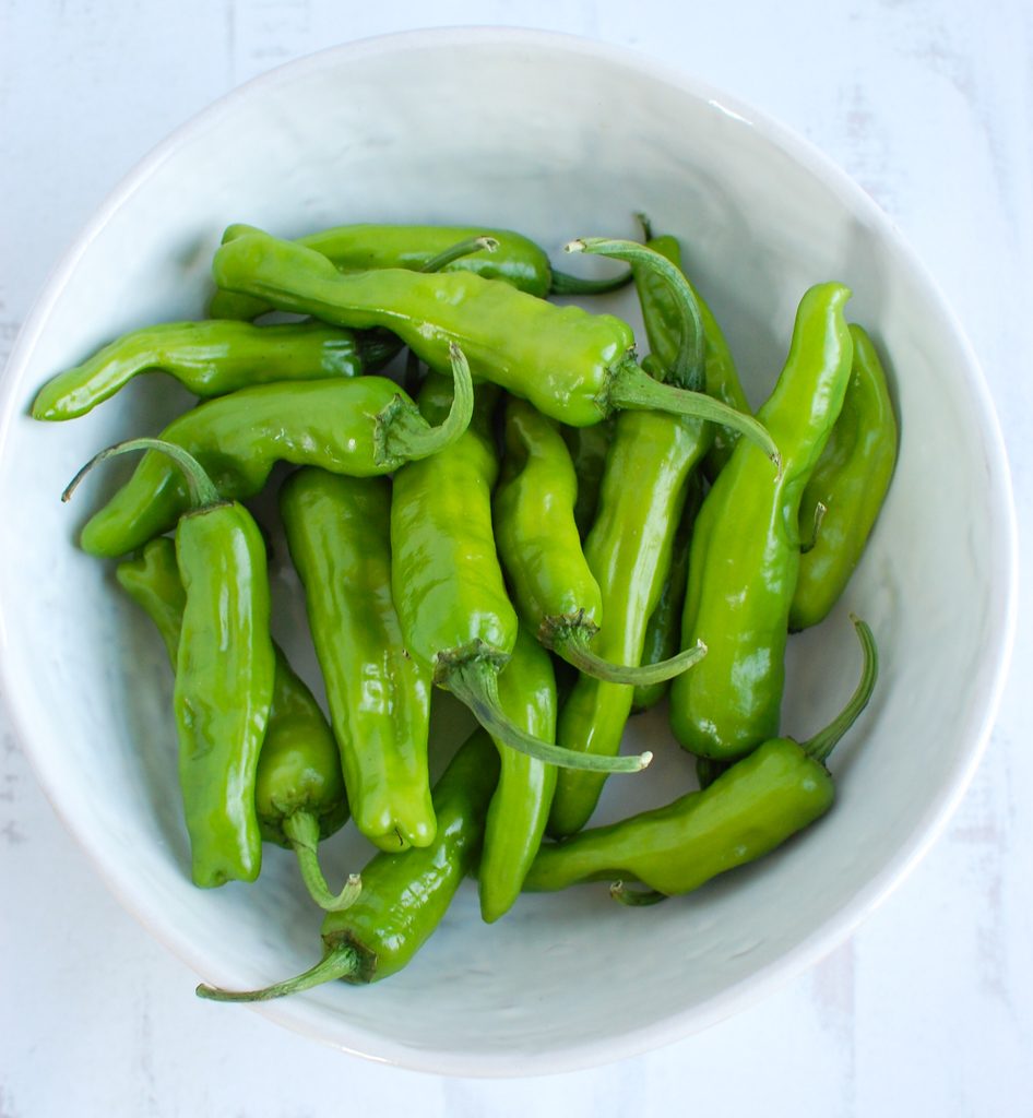 Shishito Peppers before cooked 