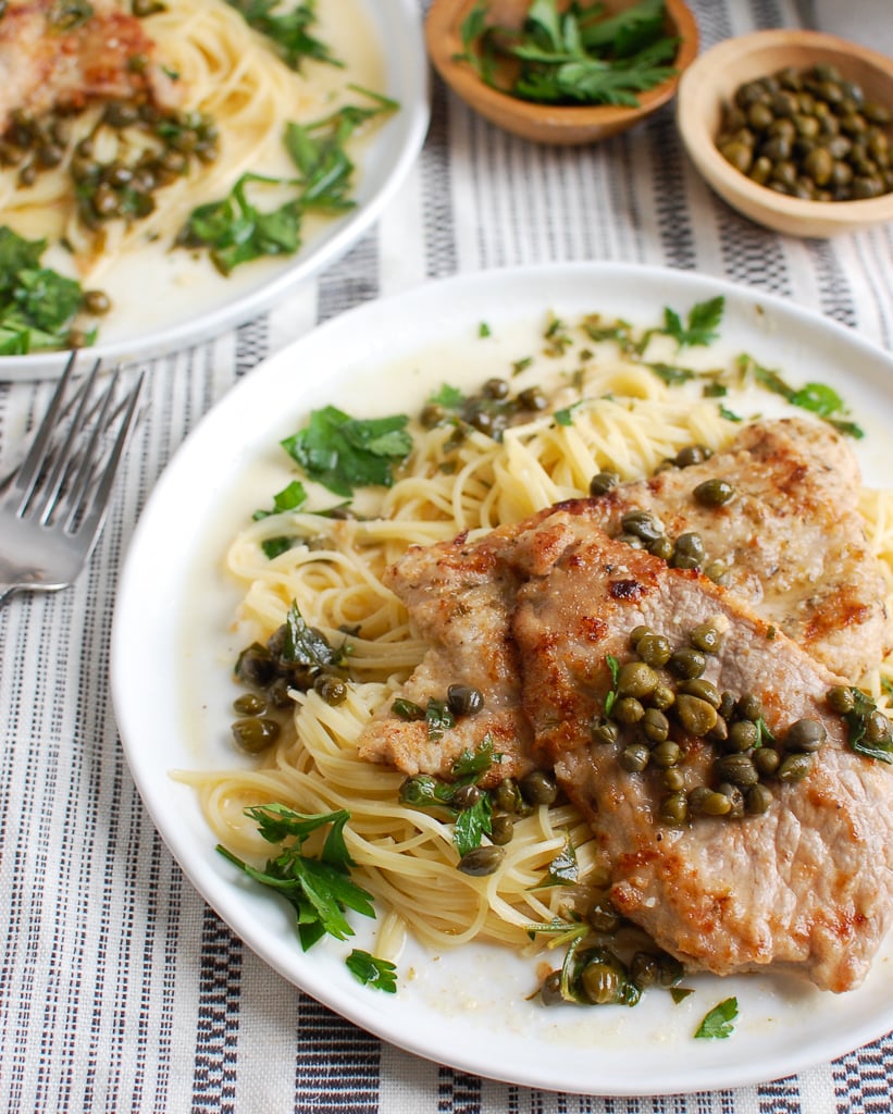 Veal Piccata with pasta