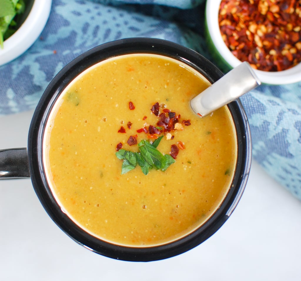 Lebanese Lentil Soup with parsley