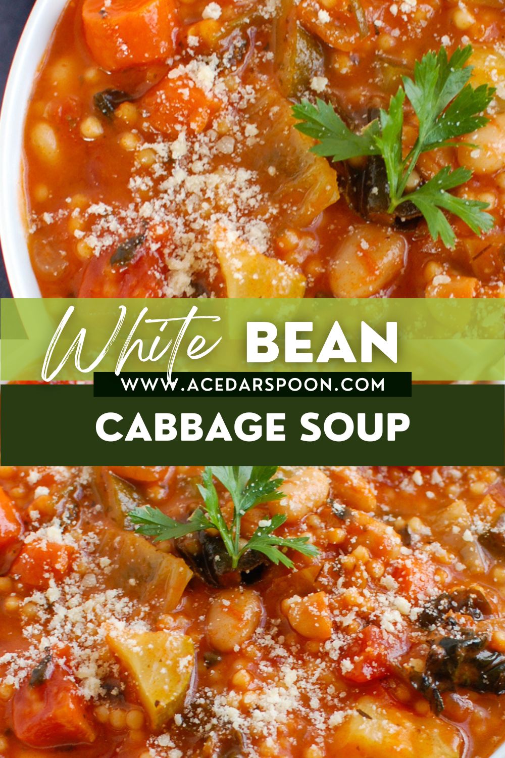 Vegetable Soup with Cabbage with logo.