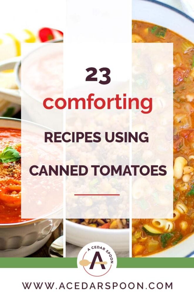 23 Comforting Recipes Using Canned Tomatoes Collage
