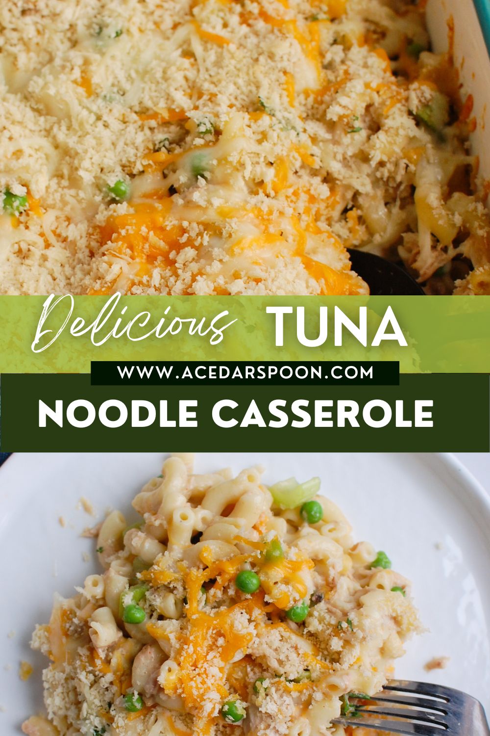 Easy Tuna Noodle Casserole - A Cedar Spoon