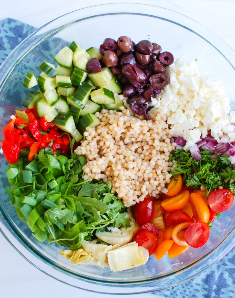 Mediterranean Couscous Salad ingredients