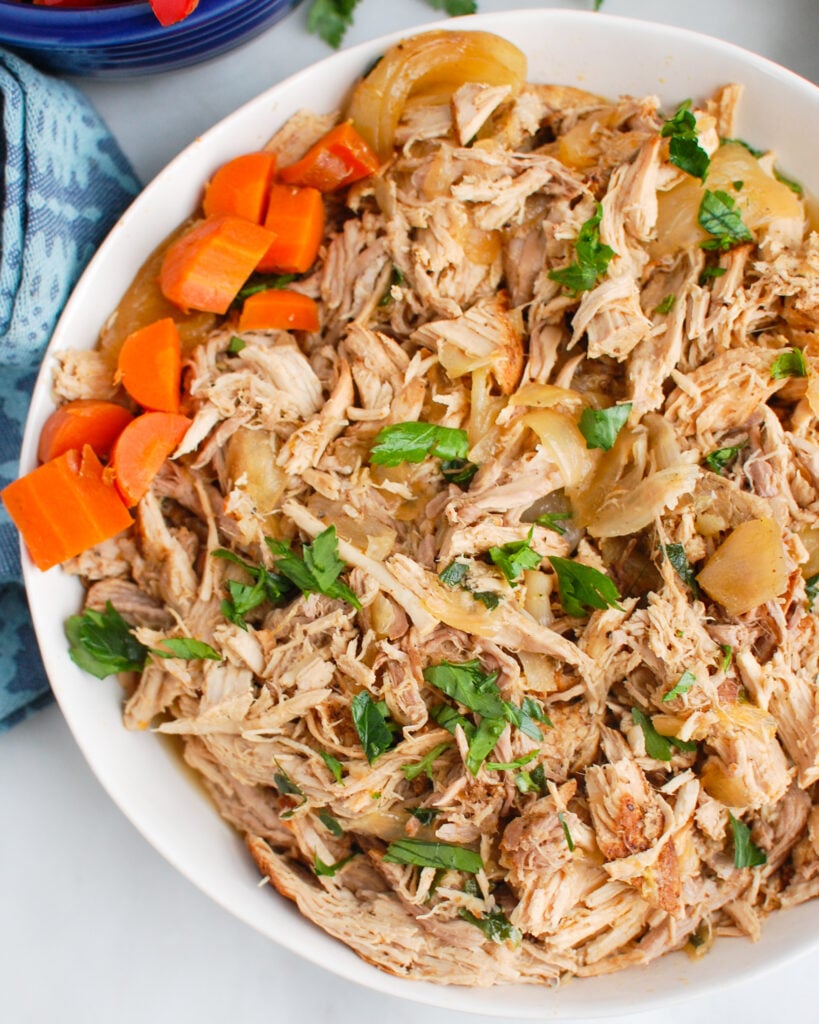 Slow Cooker Pork Roast in a bowl 
