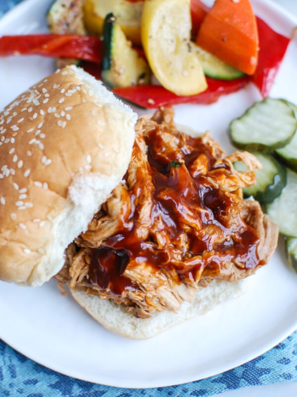 Slow Cooker Pork Roast with bun