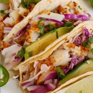 Easy Cod Fish Tacos 1200 x 1200