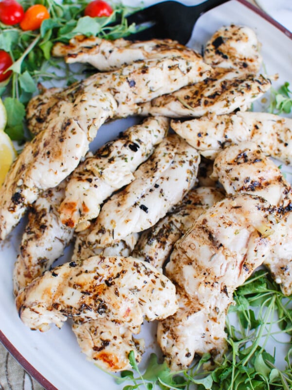 Lemon Marinade for Chicken on platter