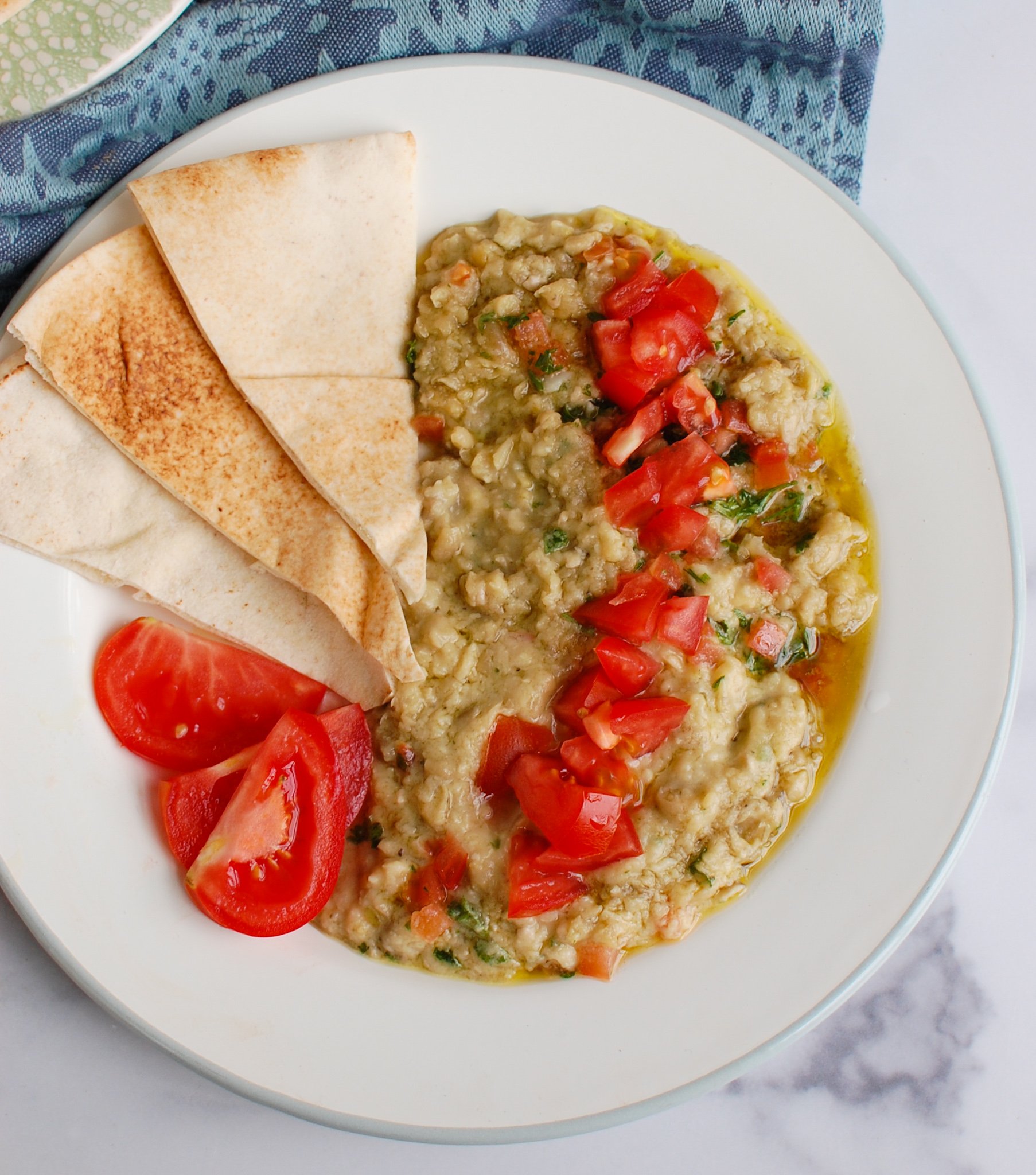 Ful Medames with tomatoes