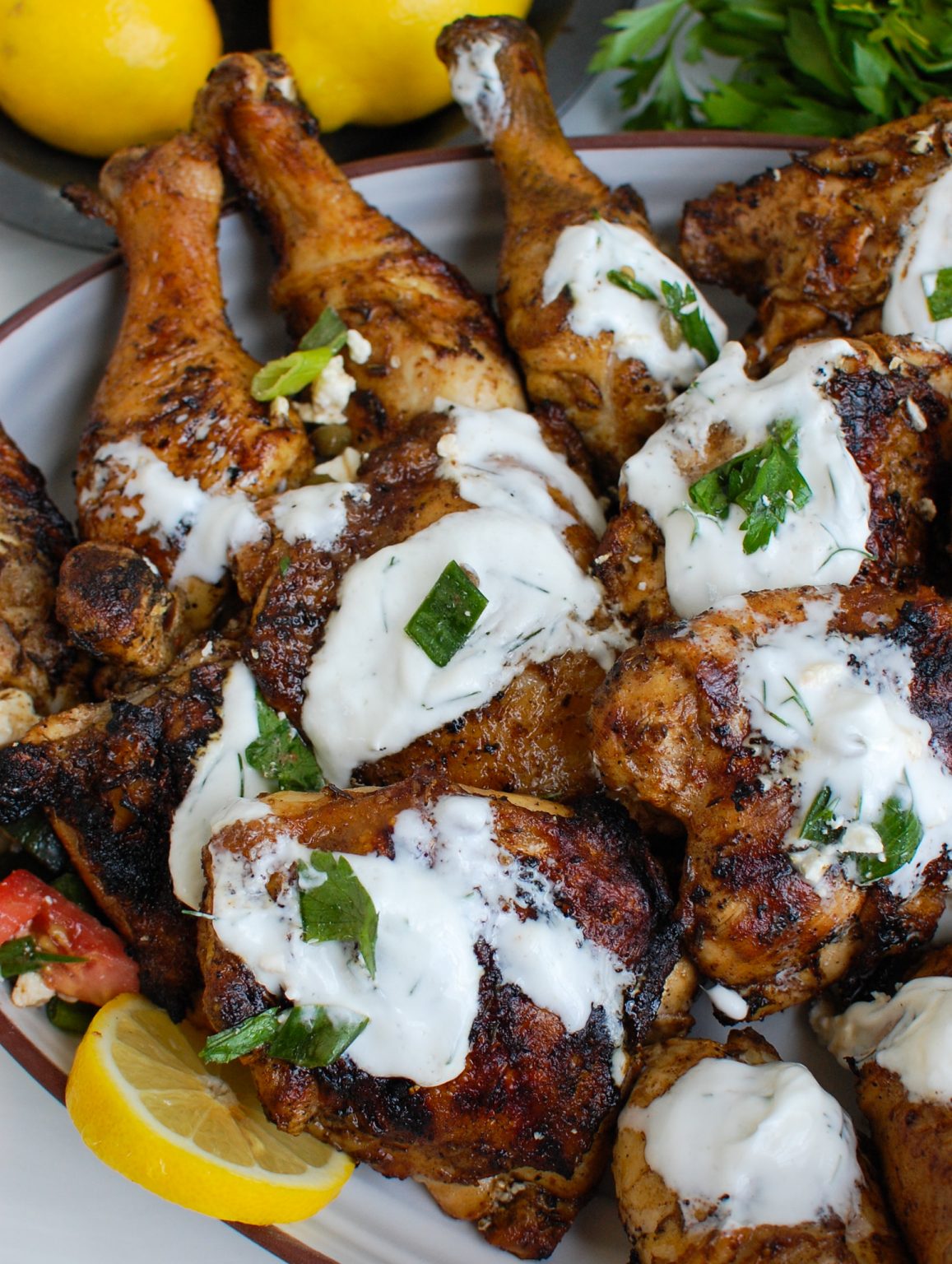 Greek Marinated Chicken with Tzatziki Image 7 A Cedar Spoon