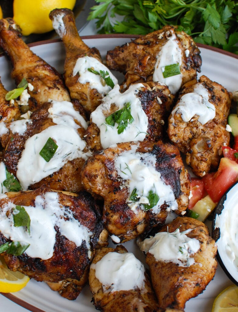 Greek Marinated Chicken with Tzatziki with yogurt 