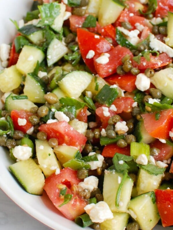 Tomato and Cucumber Salad with Capers 1200 x 1200