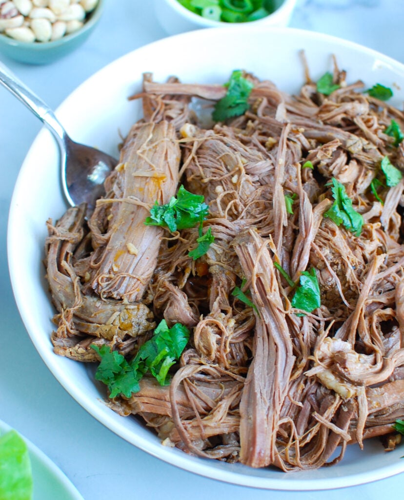 Slow Cooker Beef Brisket in bowl 
