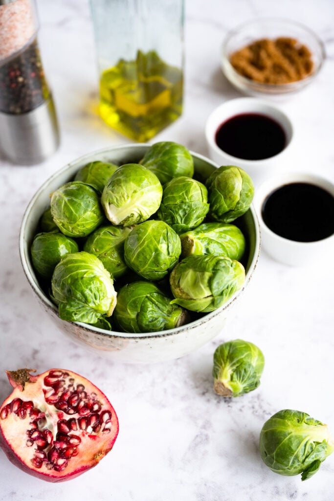 Roasted Balsamic Brussels Sprouts ingredients 