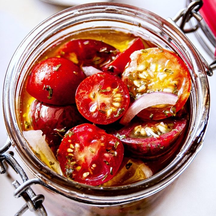 Easy Marinated Tomatoes 