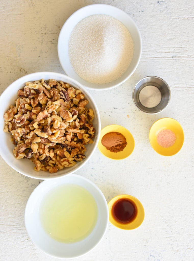 Easy Candied Walnuts ingredients 