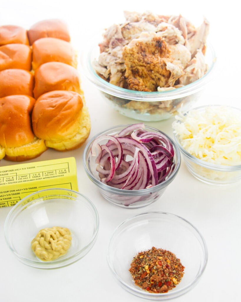 Easy Chicken Sliders ingredients 