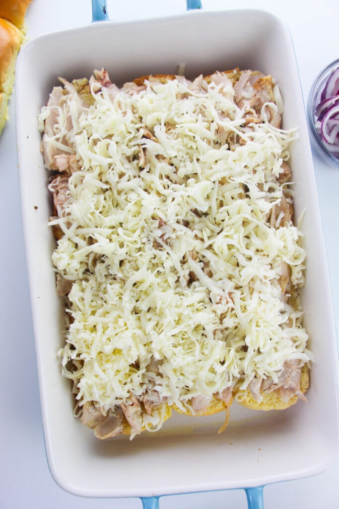 Easy Chicken Sliders cheese